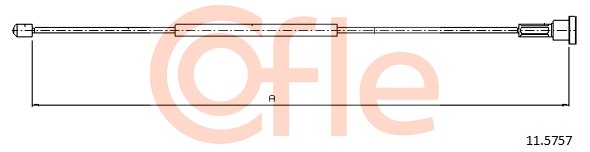 Linka hamulca ręcznego COFLE 92.11.5757