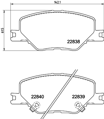 Klocki hamulcowe HELLA 8DB 355 039-061