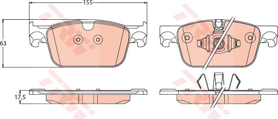 Klocki hamulcowe TRW GDB2221