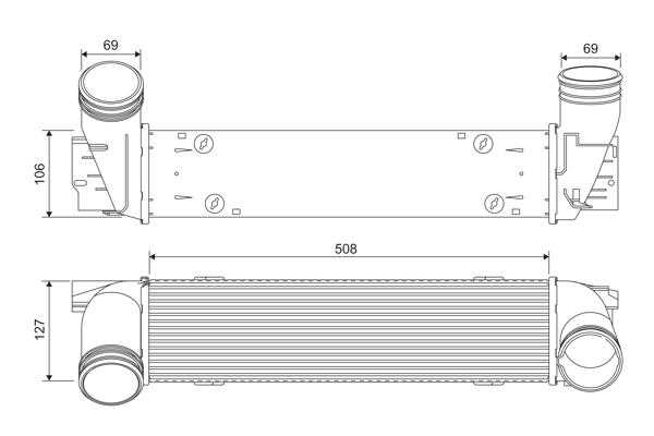 Chłodnica powietrza intercooler VALEO 818392