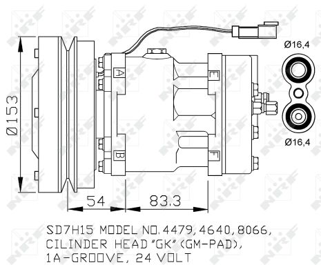 Kompresor klimatyzacji NRF 32879