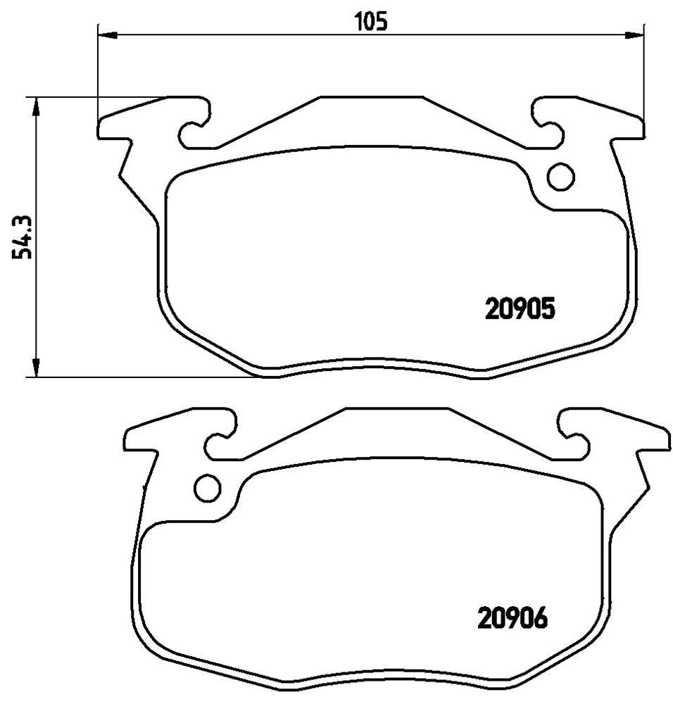 Klocki hamulcowe BREMBO P 61 097