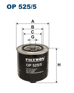Filtr oleju FILTRON OP525/5