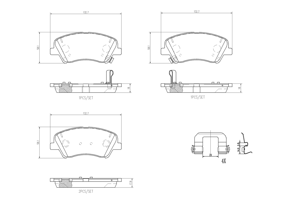 Klocki hamulcowe BREMBO P 30 098