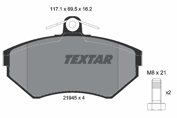 Klocki hamulcowe TEXTAR 2194502