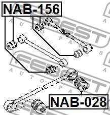 Tuleja wahacza FEBEST NAB-156