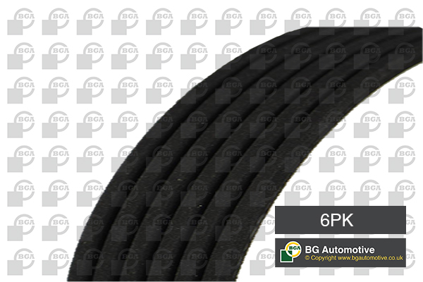 Pasek klinowy wielorowkowy BGA 6PK1217