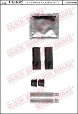 Zestaw tulei prowadzących zacisk hamulca QUICK BRAKE 113-1441X