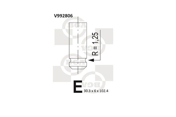 Zawór ssący BGA V992806