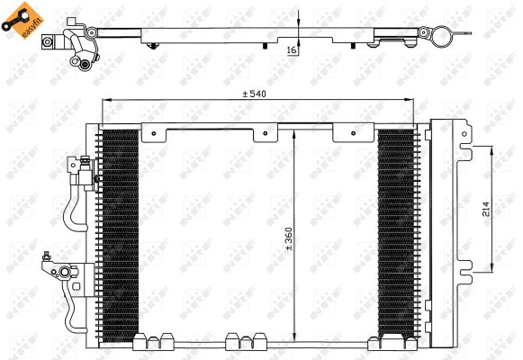 Skraplacz klimatyzacji NRF 35556