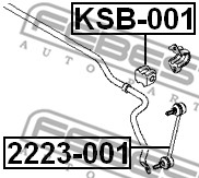 Guma stabilizatora FEBEST KSB-001