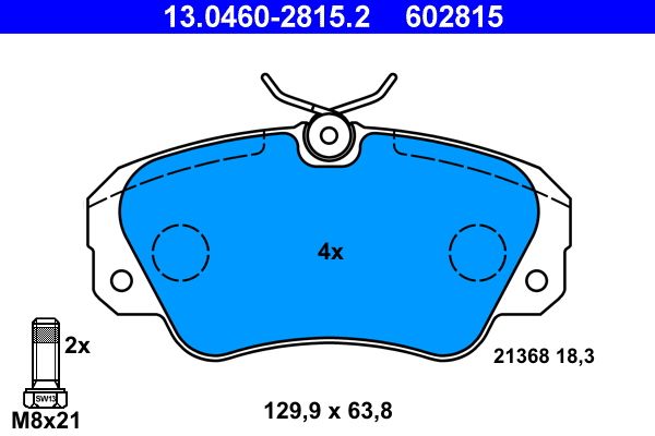 Klocki hamulcowe ATE 13.0460-2815.2