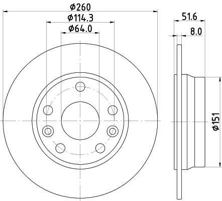 Tarcza hamulcowa HELLA 8DD 355 134-781
