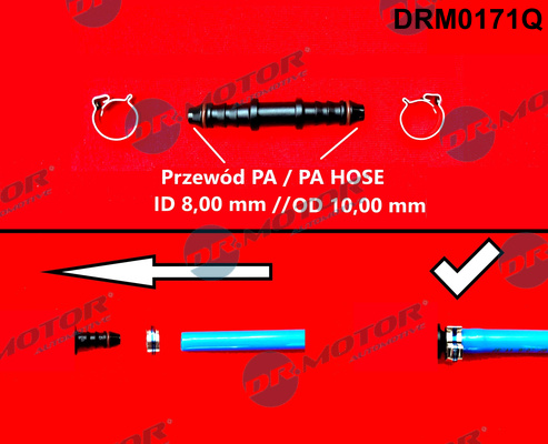 Łącznik przewodu elastycznego, przewód paliwowy DR.MOTOR AUTOMOTIVE DRM0171Q