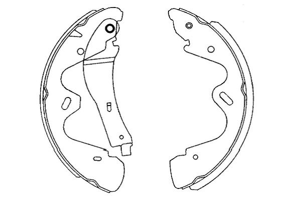 Zestaw szczęk hamulcowych KAVO PARTS KBS-7418