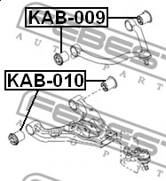 Tuleja wahacza FEBEST KAB-010