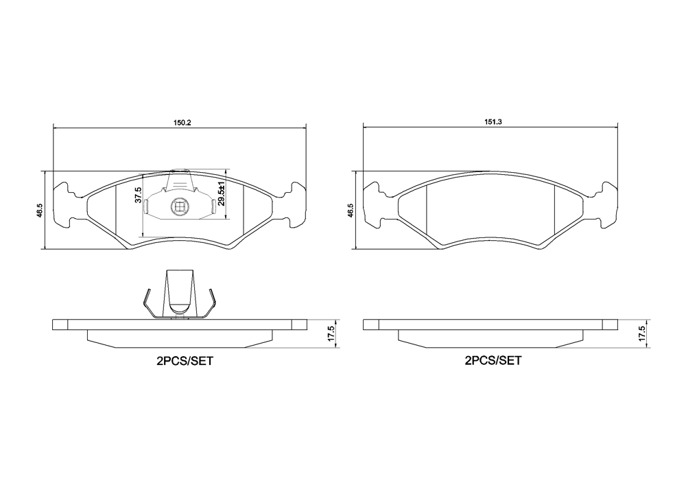 Klocki hamulcowe BREMBO P 24 043