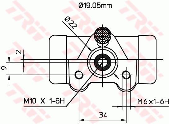 Cylinderek TRW BWD127