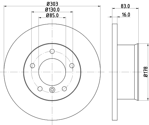 Tarcza hamulcowa HELLA PAGID 8DD 355 100-391