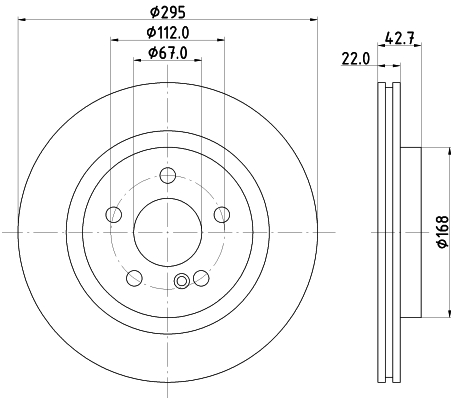 Tarcza hamulcowa HELLA 8DD 355 125-381