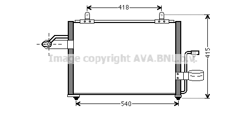 Skraplacz klimatyzacji AVA QUALITY COOLING DW5084