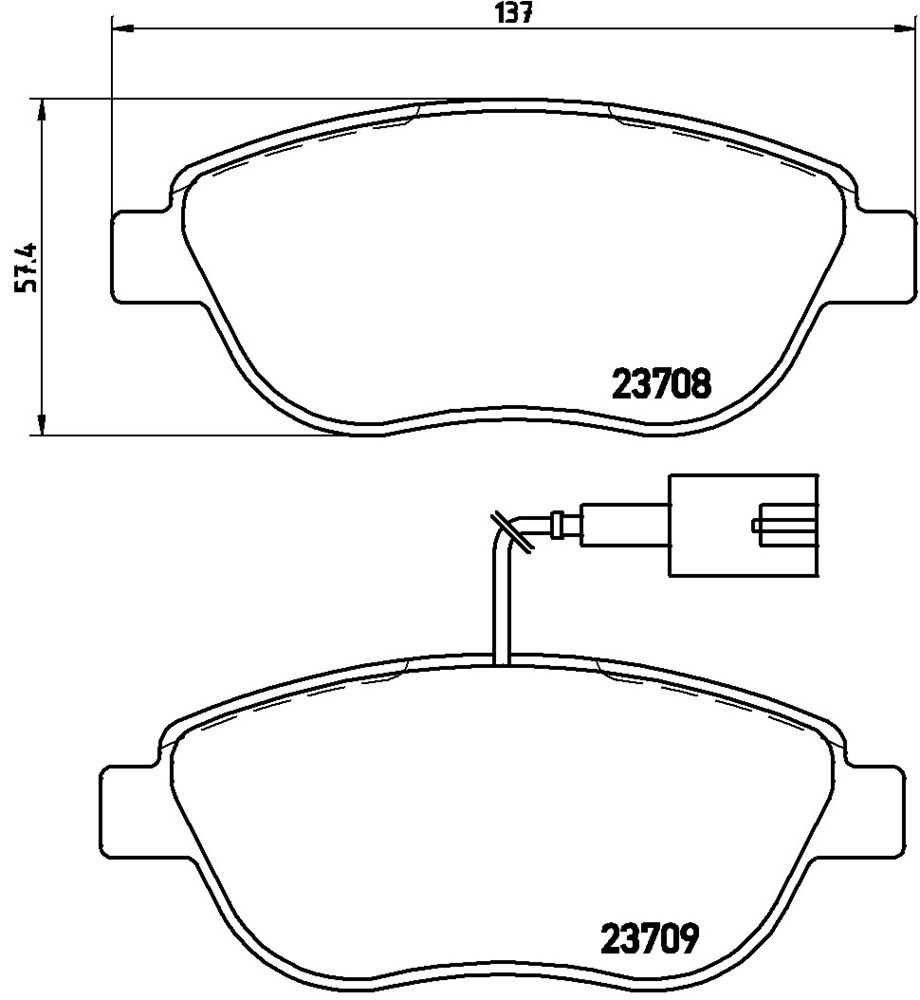 Klocki hamulcowe BREMBO P 23 137