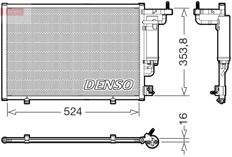 Skraplacz, klimatyzacja DENSO DCN10059