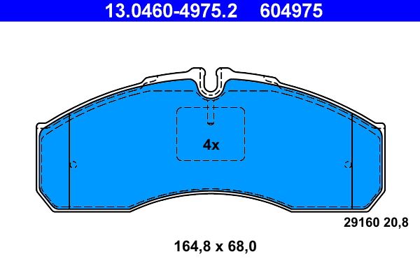 Klocki hamulcowe ATE 13.0460-4975.2