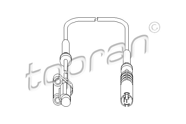 Czujnik ABS TOPRAN 500 981