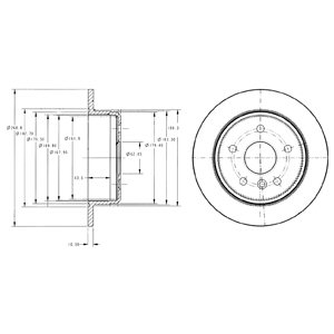 Tarcza hamulcowa DELPHI BG3178