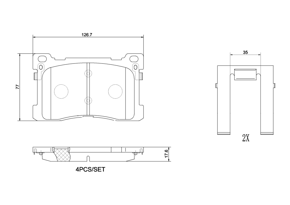 Klocki hamulcowe BREMBO P 30 082