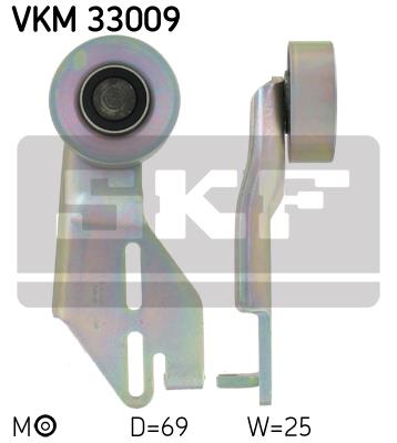 Rolka napinacza paska osprzętu SKF VKM 33009