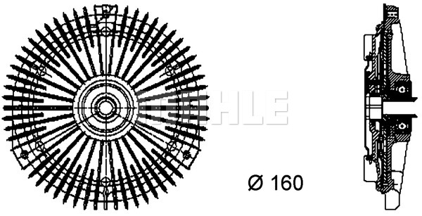Sprzęgło wentylatora MAHLE CFC 66 000P