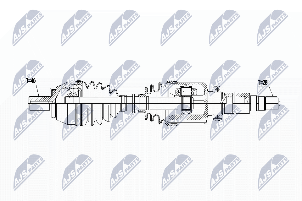 Wał napędowy NTY NPW-FR-086