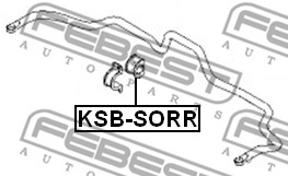 Guma stabilizatora FEBEST KSB-SORR