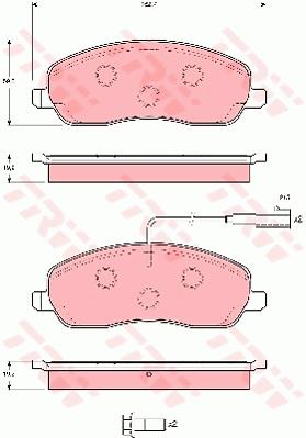 Klocki hamulcowe TRW GDB1627