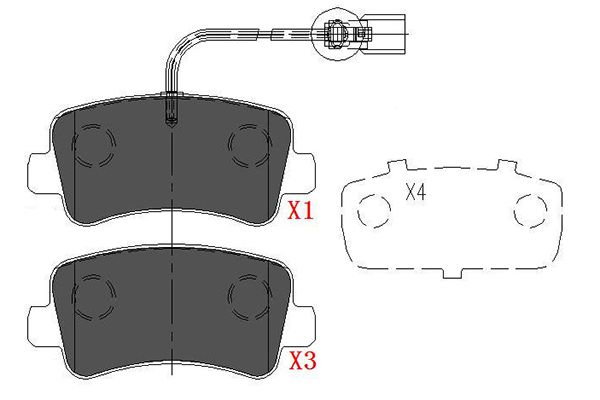 Klocki hamulcowe KAVO PARTS KBP-6590