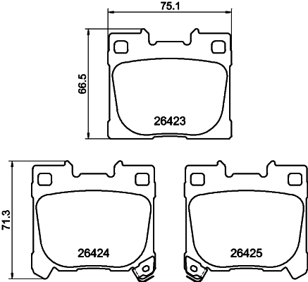 Klocki hamulcowe HELLA 8DB 355 041-081