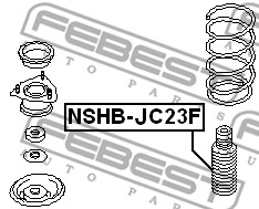 Osłona  miecha powietrznego FEBEST NSHB-JC23F