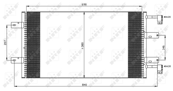 Skraplacz klimatyzacji NRF 35505