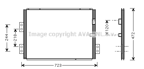 Skraplacz klimatyzacji AVA QUALITY COOLING TO5277