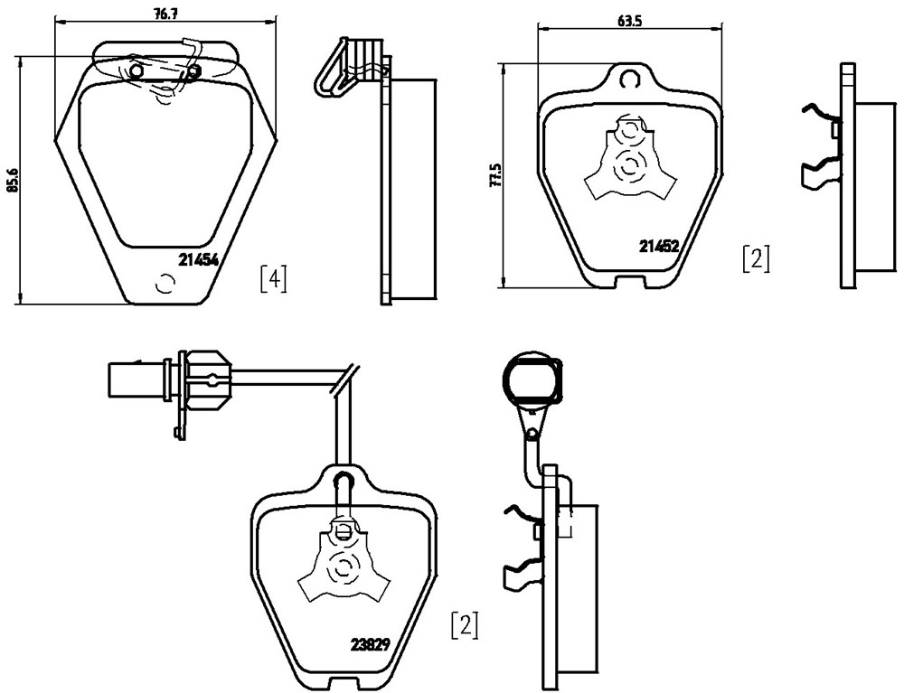 Klocki hamulcowe BREMBO P 85 096