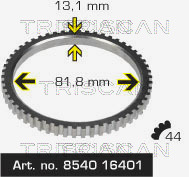 Pierścień ABS TRISCAN 8540 16401