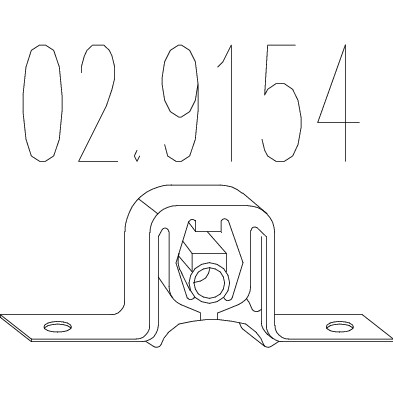 Wieszak ukladu wydechowego MTS 02.9154