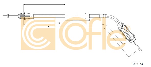 Linka hamulca ręcznego COFLE 10.8073