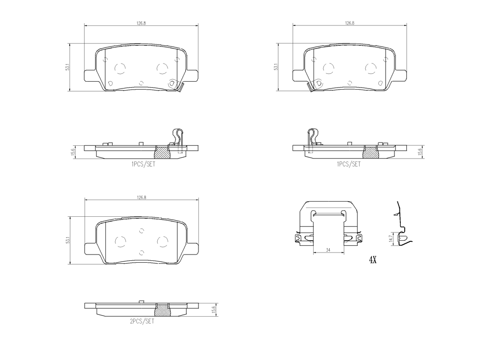 Klocki hamulcowe BREMBO P 09 032