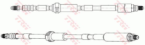 Przewód hamulcowy elastyczny TRW PHC313