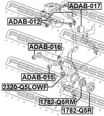 Sworzeń wahacza FEBEST 2320-Q5LOWF