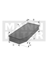 Filtr powietrza MANN-FILTER C 31 027