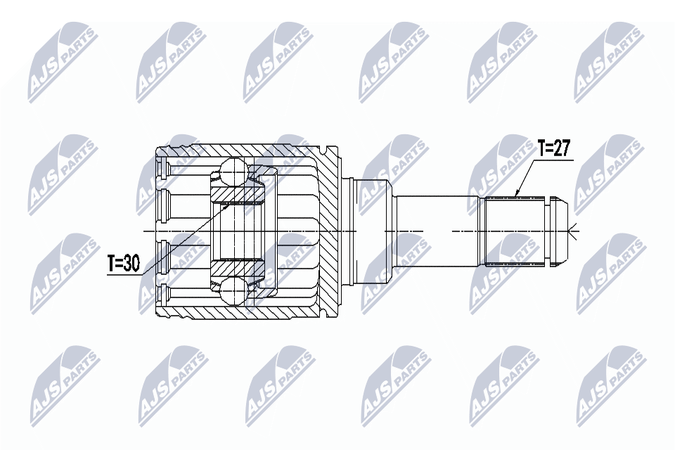 Zestaw przegubu, wał napędowy NTY NPW-BM-066